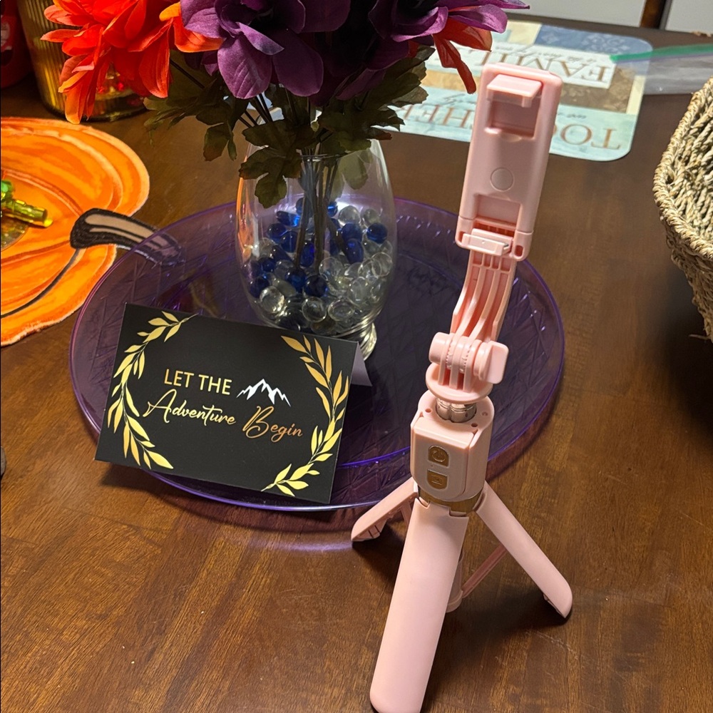 Pink Selfie Stick Tripod